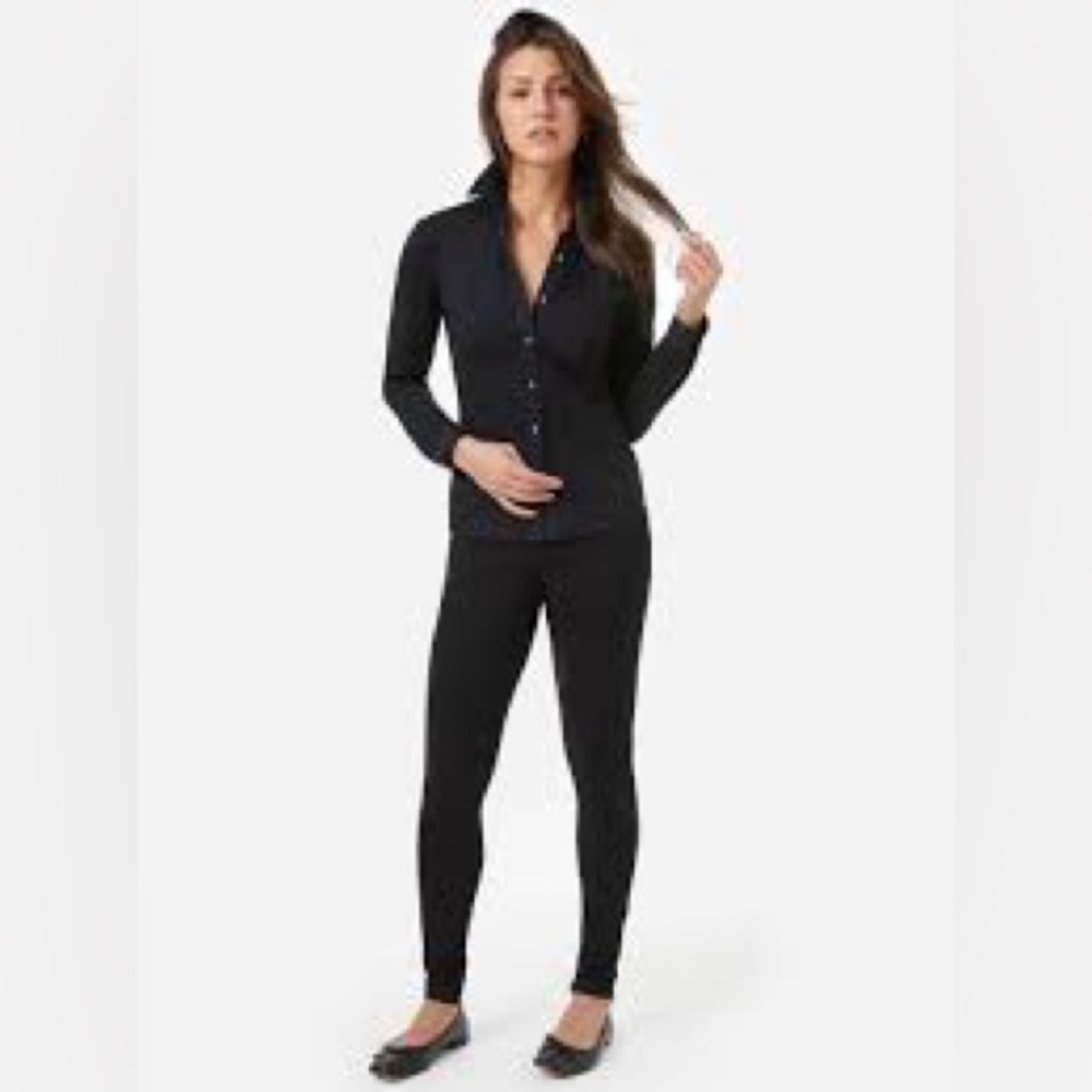J. McLaughlin Becca Black Ponte Pant Leggings- Size 6